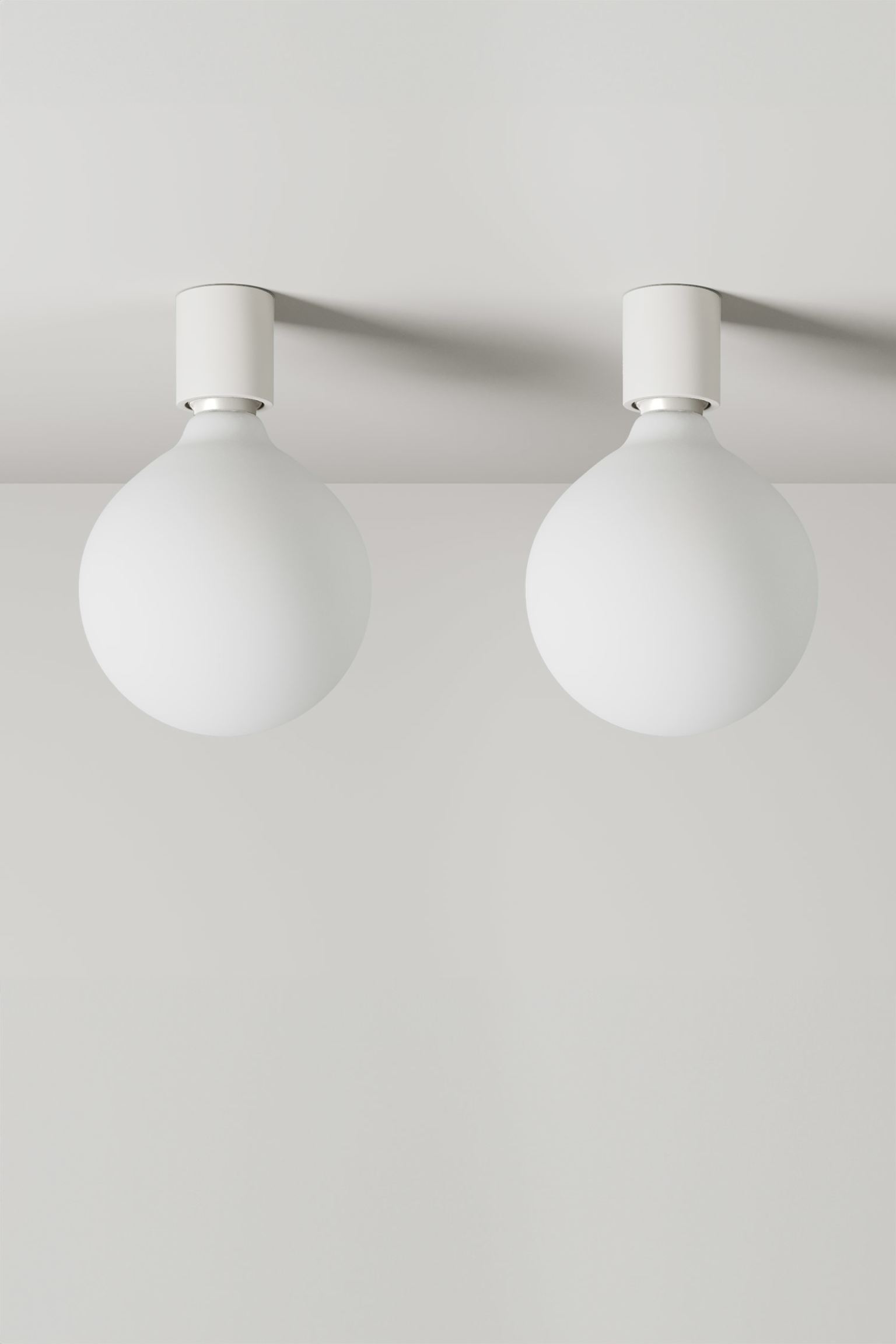 LAMPA SUFITOWA Z PORCELANOWĄ ŻARÓWKĄ 